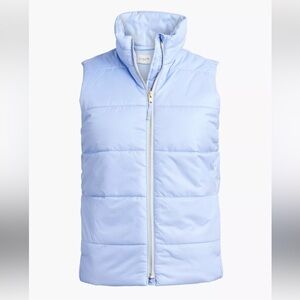 J. Crew Puffer Vest- Sky Blue Large NWT